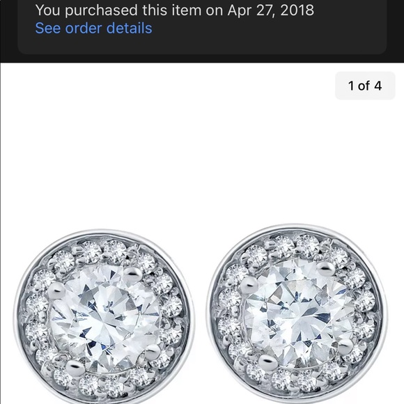 💎 Pompeii 3 1 ct. tw. 14k gold screw back earrings - Picture 13 of 16